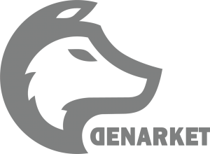 denarket logo in homepage | the wolfpack in digital market